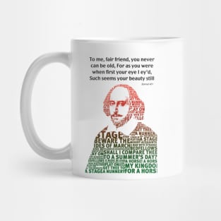 shakespeare birthday art sonnet 401 Mug